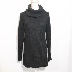NWOT Dark Gray Turtleneck Thick Sweater Tunic New